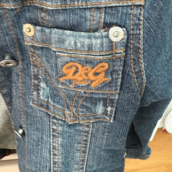Dolce & Gabbana Kids Denim Jacket with Embroidered Logo - Picture 8 of 8